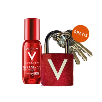 Vichy Liftactiv Collagen Specialist, serum pod oczy, 15 ml + czerwona kłódka gratis - zdjęcie produktu