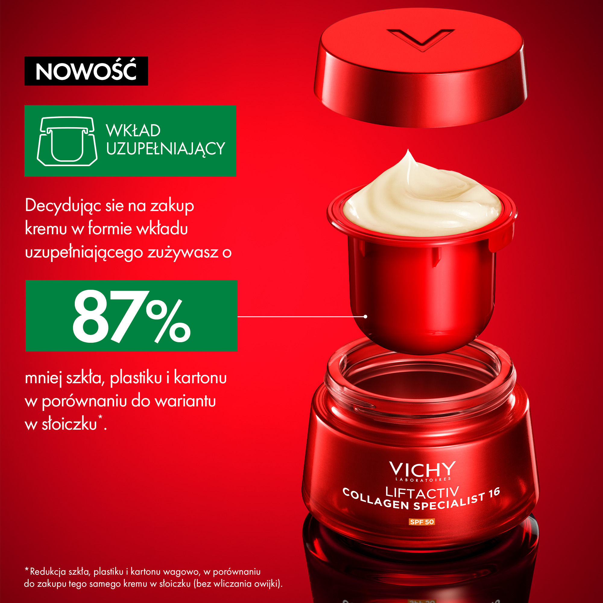 Дневной крем для лица Vichy Liftactiv Collagen Specialist 16 против морщин, SPF 50, сменный блок, 50 мл — фото 6