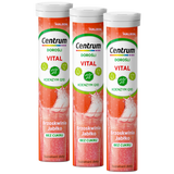Zestaw Centrum Vital Dorośli, koenzym Q10, smak brzoskwiniowo-jabłkowy, 3 x 20 tabletek musujących - miniaturka zdjęcia produktu