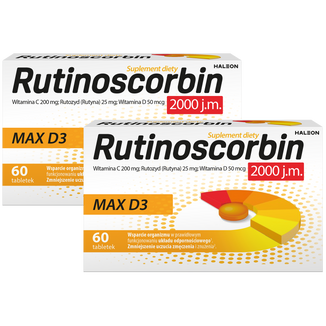 Zestaw Rutinoscorbin Max D3, 2 x 60 tabletek - zdjęcie produktu