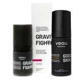 Zestaw Veoli Botanica Gravity Fighter, napinająco-odmładzające serum pod oczy, 15 ml + rozjaśniająco-kojące serum do twarzy, 30 ml - miniaturka zdjęcia produktu