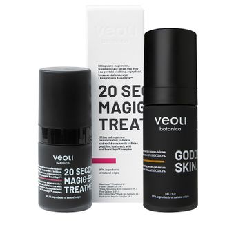 Zestaw Veoli Botanica 20 Seconds Magic Eye Treatment, liftingująco-naprawcze serum pod oczy i na powieki, 15 ml + rozjaśniająco-kojące serum do twarzy, 30 ml - zdjęcie produktu