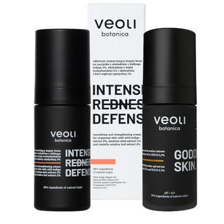 Zestaw Veoli Botanica Intense Redness Defense, odżywczo-wzmacniający bogaty krem na naczynka, 30 ml + rozjaśniająco-kojące serum do twarzy, 30 ml Zestaw Veoli Botanica Intense Redness Defense, odżywczo-wzmacniający bogaty krem na naczynka, 30 ml + rozjaśniająco-kojące serum do twarzy, 30 ml - zdjęcie produktu