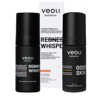Zestaw Veoli Botanica Redness Whisperer, wyciszająco-chłodzące serum na naczynka, 30 ml + rozjaśniająco-kojące serum do twarzy, 30 ml - zdjęcie produktu