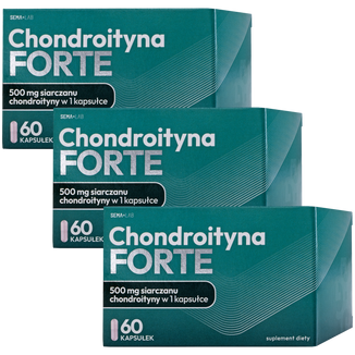 Zestaw SEMA Lab Chondroityna Forte, 3 x 60 kapsułek - zdjęcie produktu