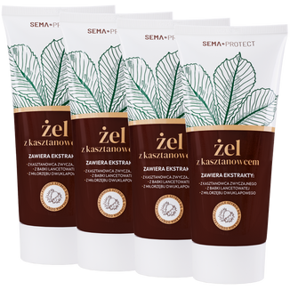 Zestaw SEMA Protect, żel z kasztanowcem, 4 x 200 ml - zdjęcie produktu