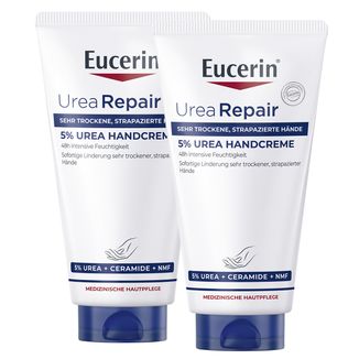 Zestaw Eucerin UreaRepair Plus, krem do rąk z mocznikiem 5% do skóry suchej i szorstkiej, 2 x 75 ml - zdjęcie produktu