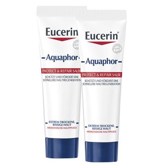 Zestaw Eucerin Aquaphor, maść regenerująca do skóry suchej, popękanej i podrażnionej, 2 x 220 ml - zdjęcie produktu