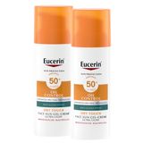 Zestaw Eucerin Sun Protection Oil Control, ultralekki żel-krem ochronny do skóry ze skłonnością do trądziku, SPF 50+, 2 x 50 ml - miniaturka zdjęcia produktu