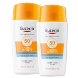 Zestaw Eucerin Sun Protection Hydro Protect, ultralekki nawilżający fluid ochronny, SPF 50+, 2 x 50 ml - miniaturka zdjęcia produktu