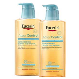 Zestaw Eucerin AtopiControl, kojący olejek do mycia, 2 x 400 ml - zdjęcie produktu