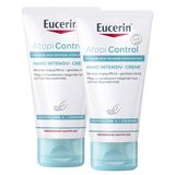 Zestaw Eucerin AtopiControl, kojący krem do rąk, 2 x 75 ml - miniaturka zdjęcia produktu