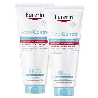 Zestaw Eucerin AtopiControl, krem łagodzący w fazie zaostrzenia objawów AZS, 2 x 100 ml - zdjęcie produktu