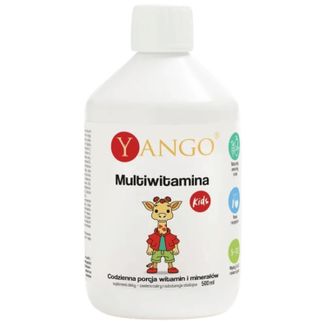 Yango Multiwitamina Kids, dla dzieci 5-12 lat, 500 ml - zdjęcie produktu