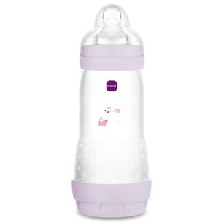 MAM Perfect Start, butelka antykolkowa, ze smoczkiem silikonowym, Grounding in Nature, dziewczynka, od 4 miesiąca, 320 ml - zdjęcie produktu