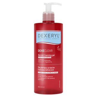 Dexeryl Dexeclear, żel pieniący przeciw niedoskonałościom, 400 ml - zdjęcie produktu