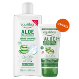 Equilibra Aloe, szampon nawilżający, aloesowy, 265 ml + żel aloesowy multi-active, 50 ml gratis - miniaturka zdjęcia produktu