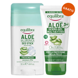 Equilibra Aloe Ialuronica, aloesowy dezodorant w sztyfcie z kwasem hialuronowym, 50 ml + żel aloesowy multi-active, 50 ml gratis - miniaturka zdjęcia produktu