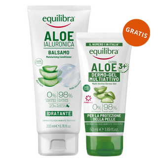 Equilibra Aloe, odżywka nawilżająca, aloesowa, 200 ml + żel aloesowy multi-active, 50 ml gratis - zdjęcie produktu