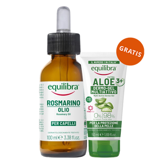 Equilibra, olejek rozmarynowy, 100 ml + żel aloesowy multi-active, 50 ml gratis Equilibra, olejek rozmarynowy, 100 ml + żel aloesowy multi-active, 50 ml gratis - zdjęcie produktu