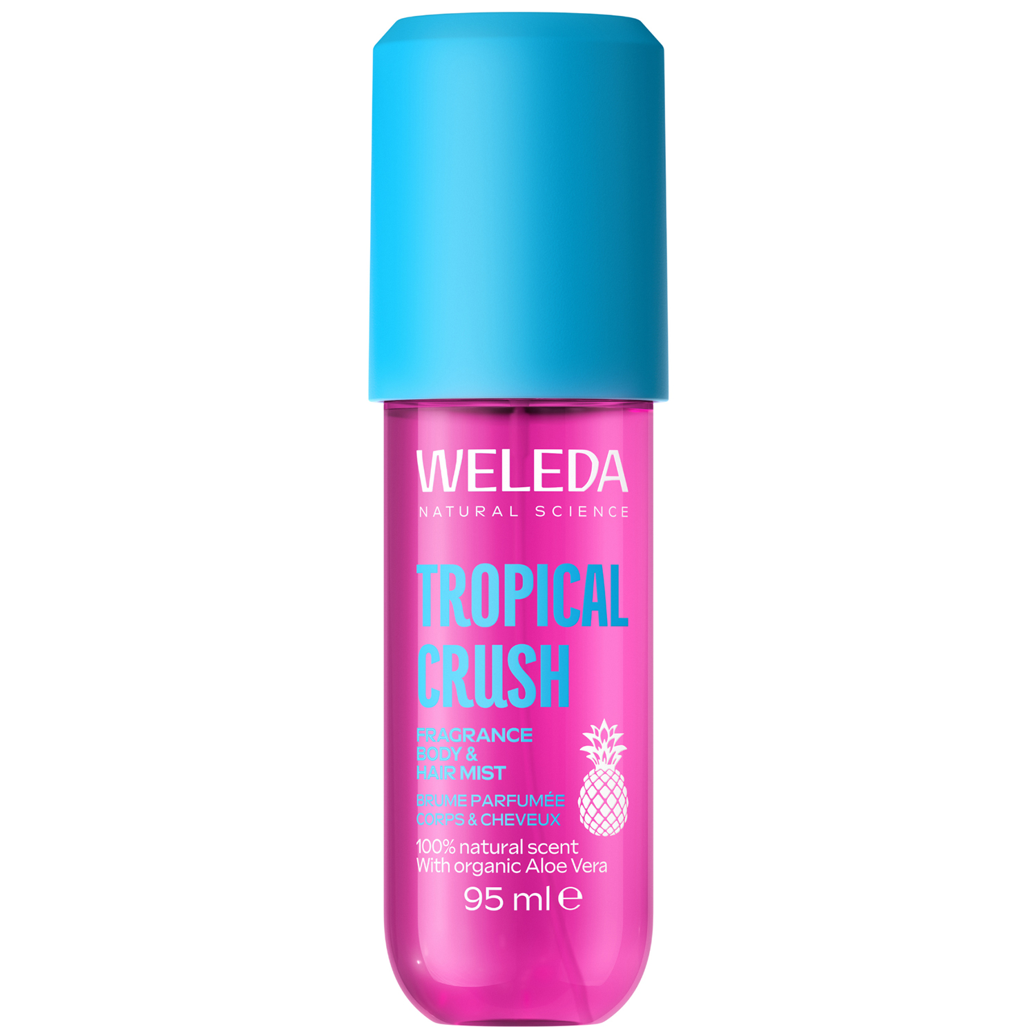 Nieznana Weleda Tropical Crush, mgiełka zapachowa do ciała i włosów z aloesem, 95 ml — Składniki i ocena