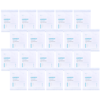 Zestaw SEMA Protect, 9 cm x 9 cm, 60 szt (20 x 3 szt), kompresy jałowe z gazy, 17-nitkowe, 12-warstwowe - zdjęcie produktu