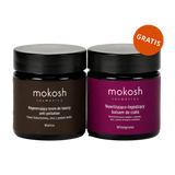 Mokosh, regenerujący krem do twarzy anti-pollution, malina, 60 ml + balsam nawilżająco-łagodzący do ciała, winogrono, 60 ml gratis - miniaturka zdjęcia produktu