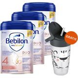 Zestaw Bebilon Profutura DuoBiotik 4, odżywcza formuła na bazie mleka, po 2 roku, 3 x 800 g + Lovi, kubek ze słomką, od 11 miesiąca, 350 ml gratis - miniaturka zdjęcia produktu