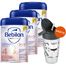 Zestaw Bebilon Profutura DuoBiotik 4, odżywcza formuła na bazie mleka, po 2 roku, 3 x 800 g + Lovi, kubek ze słomką, od 11 miesiąca, 350 ml gratis - miniaturka  zdjęcia produktu