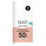 Naif Baby & Kids, mineralny sztyft przeciwsłoneczny dla dzieci i niemowląt, od urodzenia, SPF 50, 36 g - miniaturka zdjęcia produktu