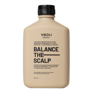Veoli Botanica Balance The Scalp, oczyszczająco-regulujący szampon do skóry łojotokowej, 300 ml - zdjęcie produktu