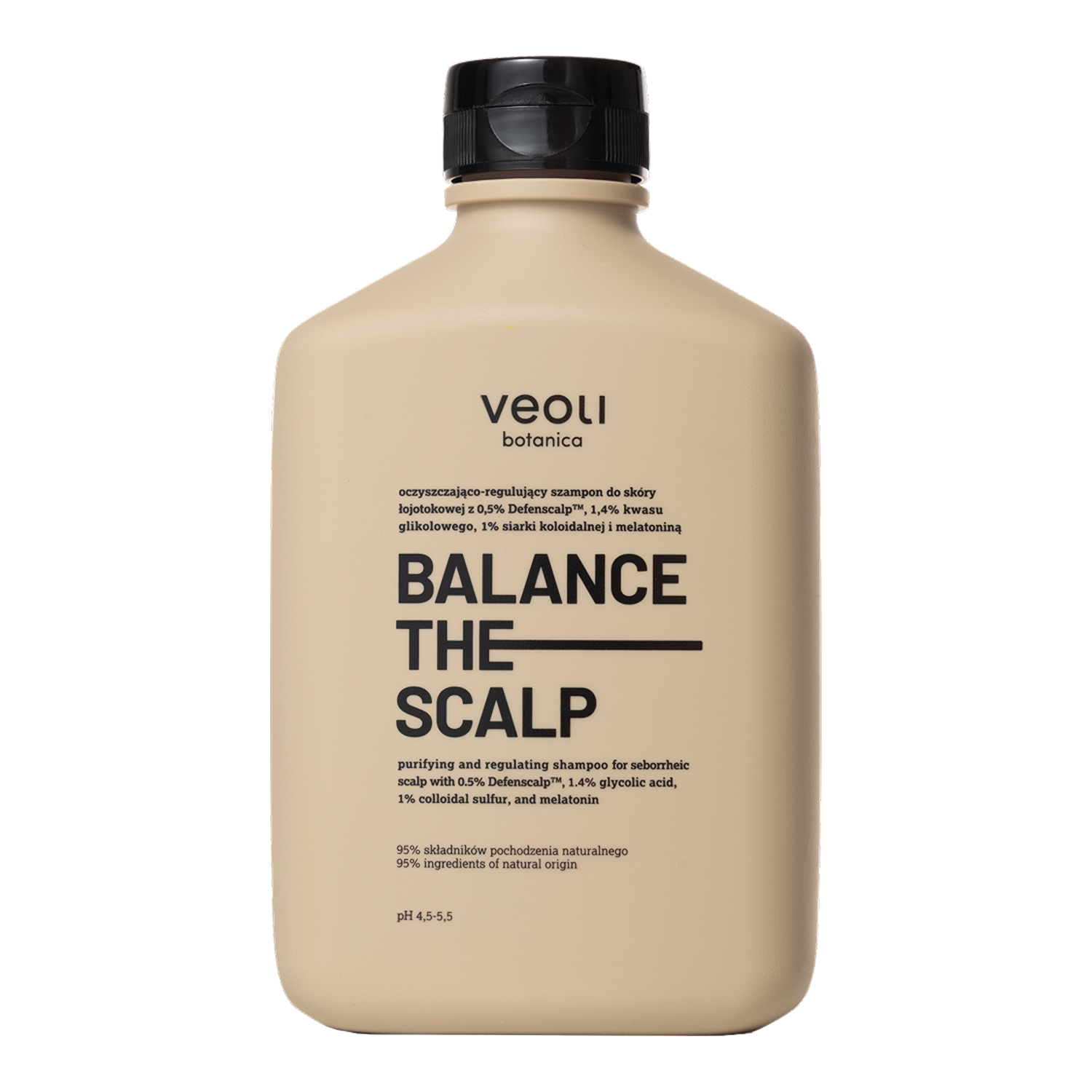 Nieznana Veoli Botanica Balance The Scalp, oczyszczająco-regulujący szampon do skóry łojotokowej, 300 ml