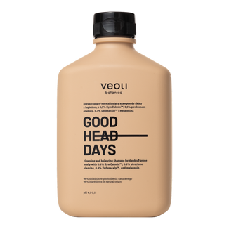 Veoli Botanica Good Head Days, oczyszczająco-normalizujący szampon do skóry z łupieżem, 300 ml Veoli Botanica Good Head Days, oczyszczająco-normalizujący szampon do skóry z łupieżem, 300 ml - zdjęcie produktu