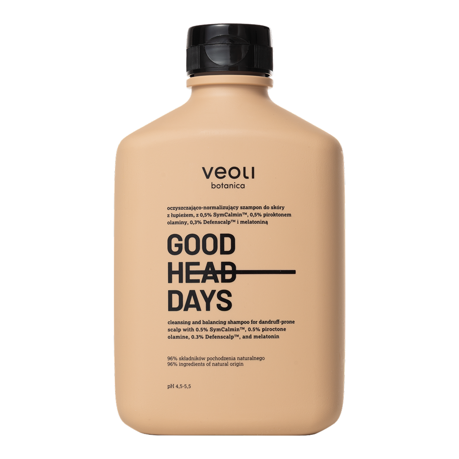 Nieznana Veoli Botanica Good Head Days, oczyszczająco-normalizujący szampon do skóry z łupieżem, 300 ml