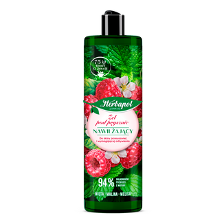 Herbapol, nawilżający żel pod prysznic, mięta, malina, melisa, 400 ml - zdjęcie produktu