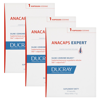 Zestaw Durcay Anacaps Expert, 3 x 30 kapsułek - zdjęcie produktu