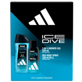 Zestaw Adidas Ice Dive, żel pod prysznic 3w1, 250 ml + dezodorant, 150 ml - miniaturka zdjęcia produktu