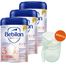 Zestaw Bebilon Profutura DuoBiotik 3, odżywcza formuła na bazie mleka, po 1 roku, 3 x 800 g + Lovi, kubek treningowy Genius, pistachio, 35/368, od 6 miesiąca, 150 ml gratis - miniaturka  zdjęcia produktu