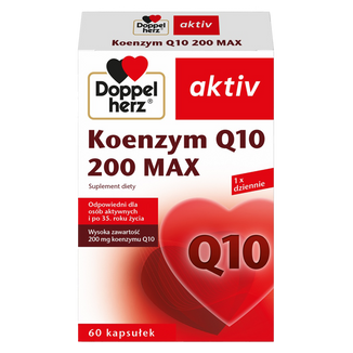 Doppelherz aktiv Koenzym Q10 200 Max, 60 kapsułek - zdjęcie produktu