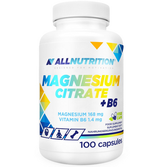 Allnutrition Magnesium Citrate + B6, cytrynian magnezu + B6, 100 kapsułek - zdjęcie produktu