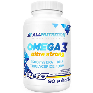 Allnutrition Omega 3 Ultra Strong,  olej rybi 2000 mg, 90 kapsułek - zdjęcie produktu
