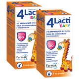 Zestaw 4 Lacti Baby od pierwszych dni życia, krople, 2 x 5 ml Zestaw 4 Lacti Baby od pierwszych dni życia, krople, 2 x 5 ml - miniaturka zdjęcia produktu