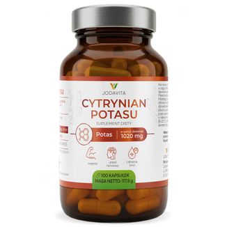 Jodavita Cytrynian Potasu, 100 kapsułek Jodavita Cytrynian Potasu, 100 kapsułek - zdjęcie produktu