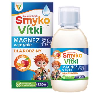 Jodavita SmykoVitki, magnez w płynie dla rodziny, 250 ml Jodavita SmykoVitki, magnez w płynie dla rodziny, 250 ml - zdjęcie produktu