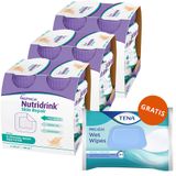 Zestaw Nutridrink Skin Repair, preparat odżywczy, smak waniliowy, 12 x 200 ml + chusteczki nawilżane 3w1, z klipsem, 48 sztuk gratis - miniaturka zdjęcia produktu