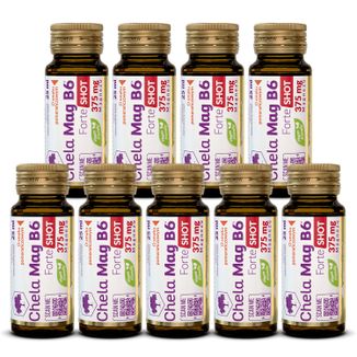 Zestaw Olimp Chela-Mag B6 Forte Shot, ampułka, smak wiśniowy, 9 x 25 ml - zdjęcie produktu