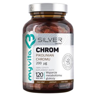 MyVita Silver Chrom, 120 kapsułek MyVita Silver Chrom, 120 kapsułek - zdjęcie produktu