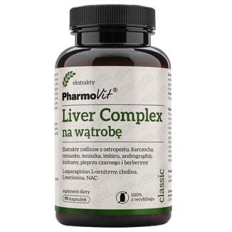 Pharmovit Liver Complex na wątrobę, 90 kapsułek - zdjęcie produktu