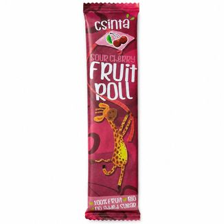 Csinta Przekąska roll Bio, jabłko, wiśnia, bezglutenowa, bez dodatku cukru, 12 g - zdjęcie produktu