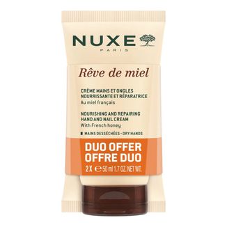 Nuxe Reve de Miel, krem do rąk i paznokci, 2 x 50 ml Nuxe Reve de Miel, krem do rąk i paznokci, 2 x 50 ml - zdjęcie produktu